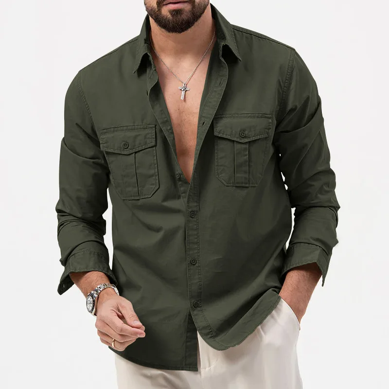 Camisa manga larga táctica multibolsillo - imagen 3