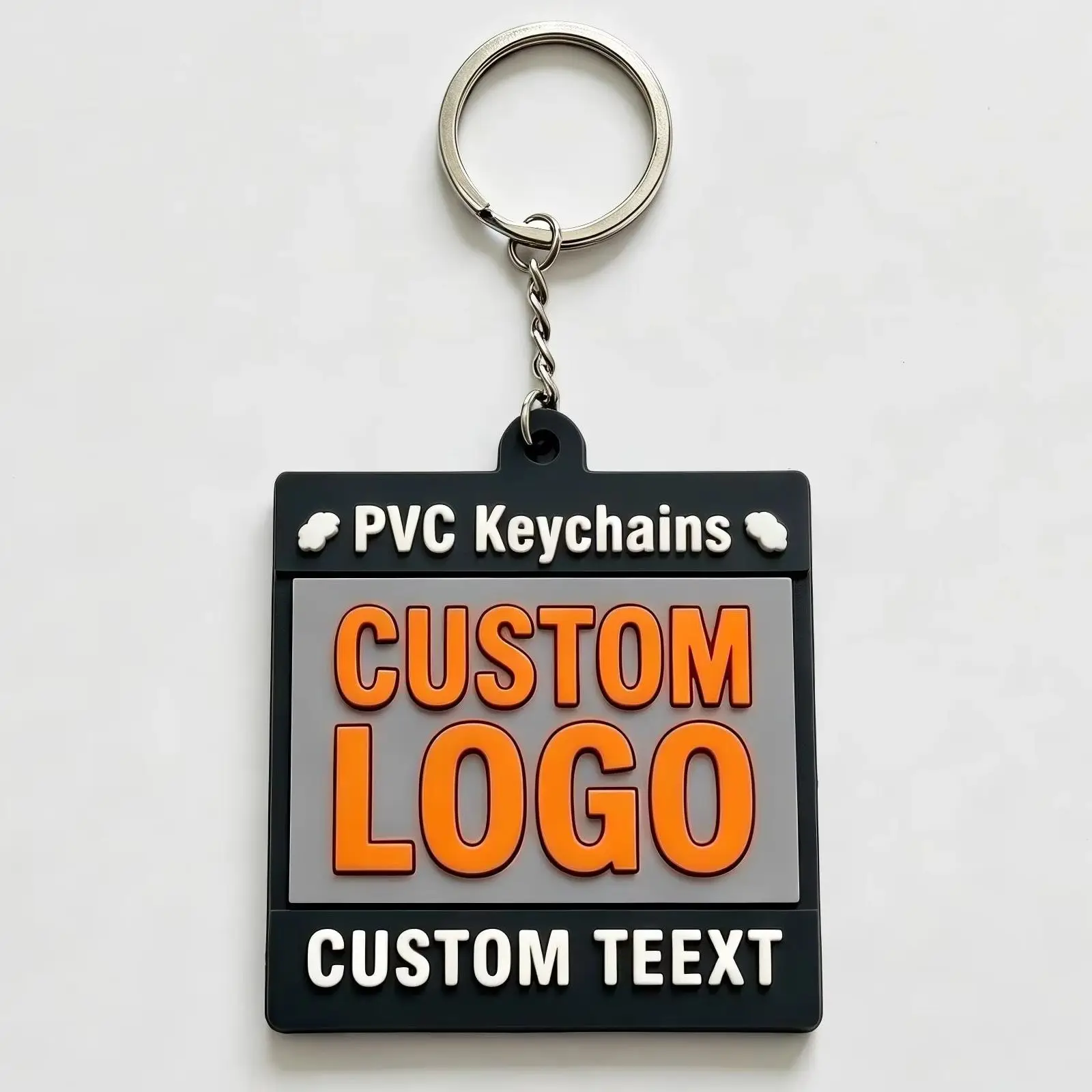 Llaveros tácticos PVC personalizados con logotipo, regalo promocional - imagen 4