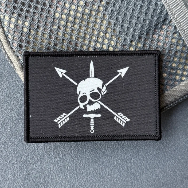 Parche Táctico Calavera con gancho y bucle para chalecos - imagen 3
