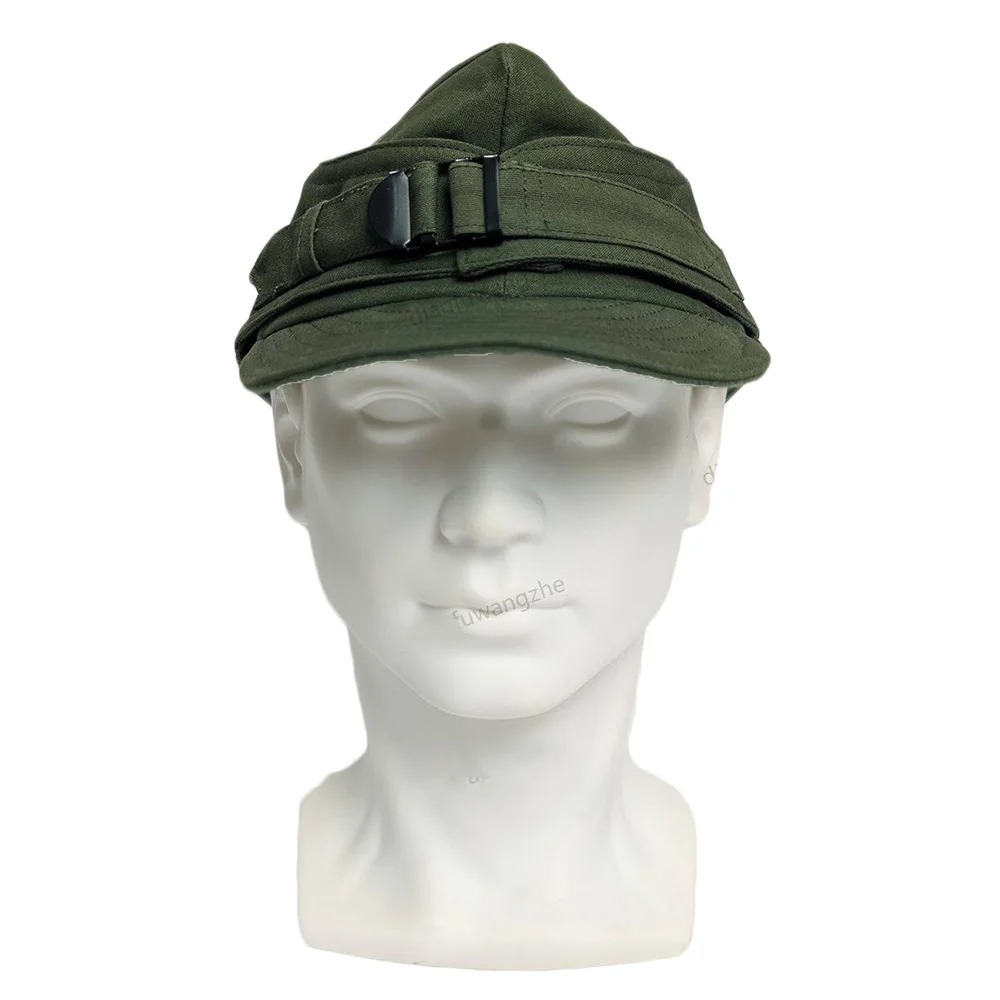 Gorra militar verde oliva vintage de montaña y esquí para disfraz - imagen 5