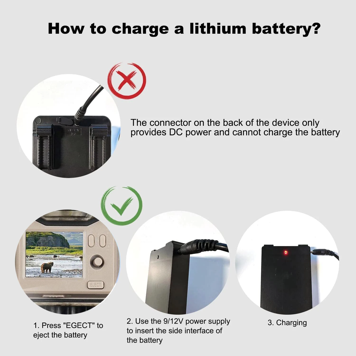 Batería de litio recargable de 5000 mAh