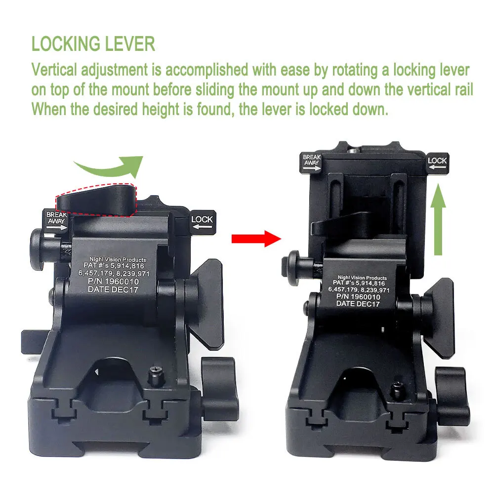 SOTAC-GEAR Adaptador NVG Dovetail visión nocturna PVS14 casco - imagen 2