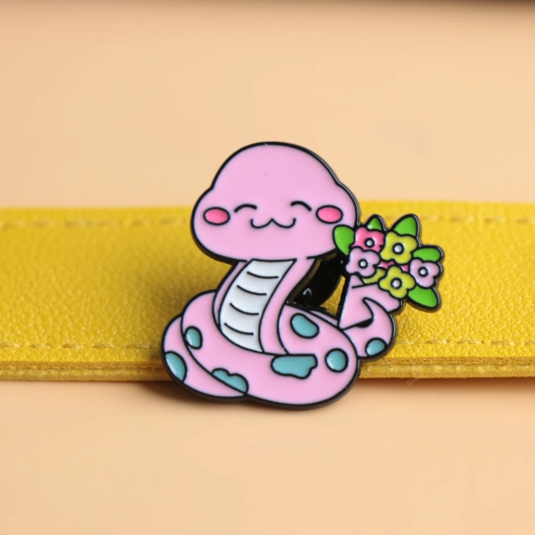 Alfileres de solapa metálicos esmalte animales de dibujos animados - imagen 3