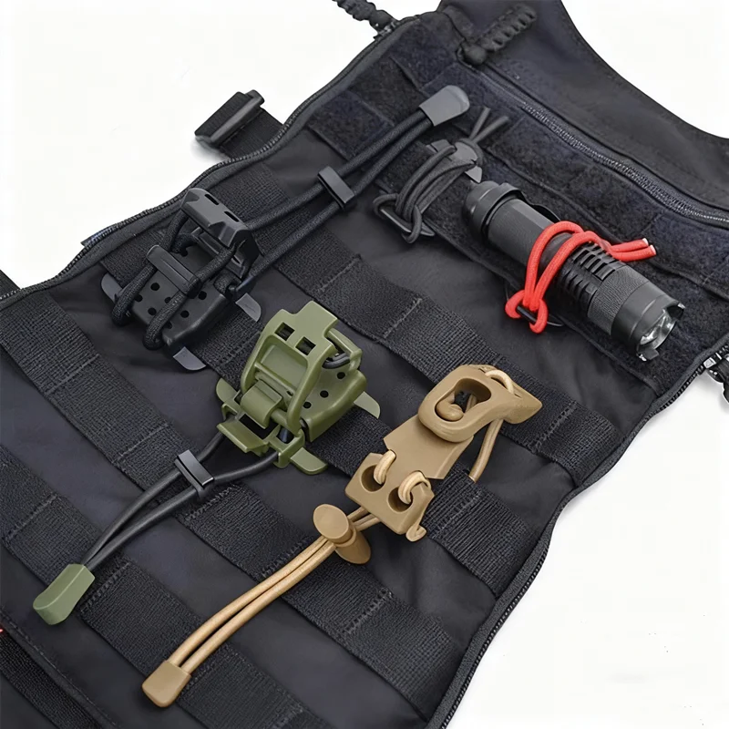 Clip MOLLE extensible UTX para equipo táctico y outdoor