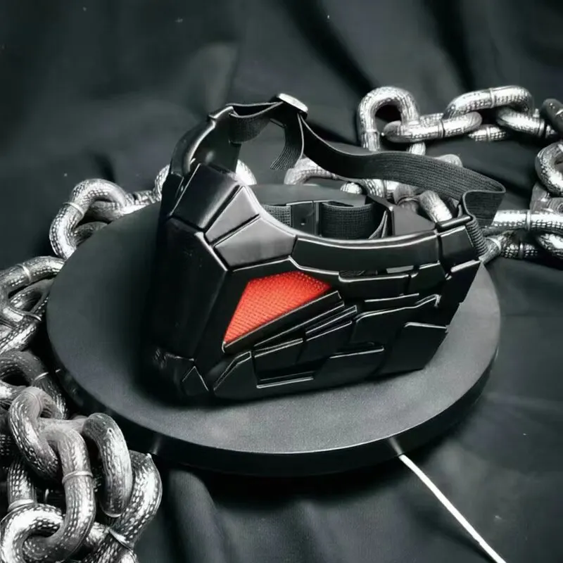 Máscara táctica airsoft impresa cyberpunk estilo armadura - imagen 3