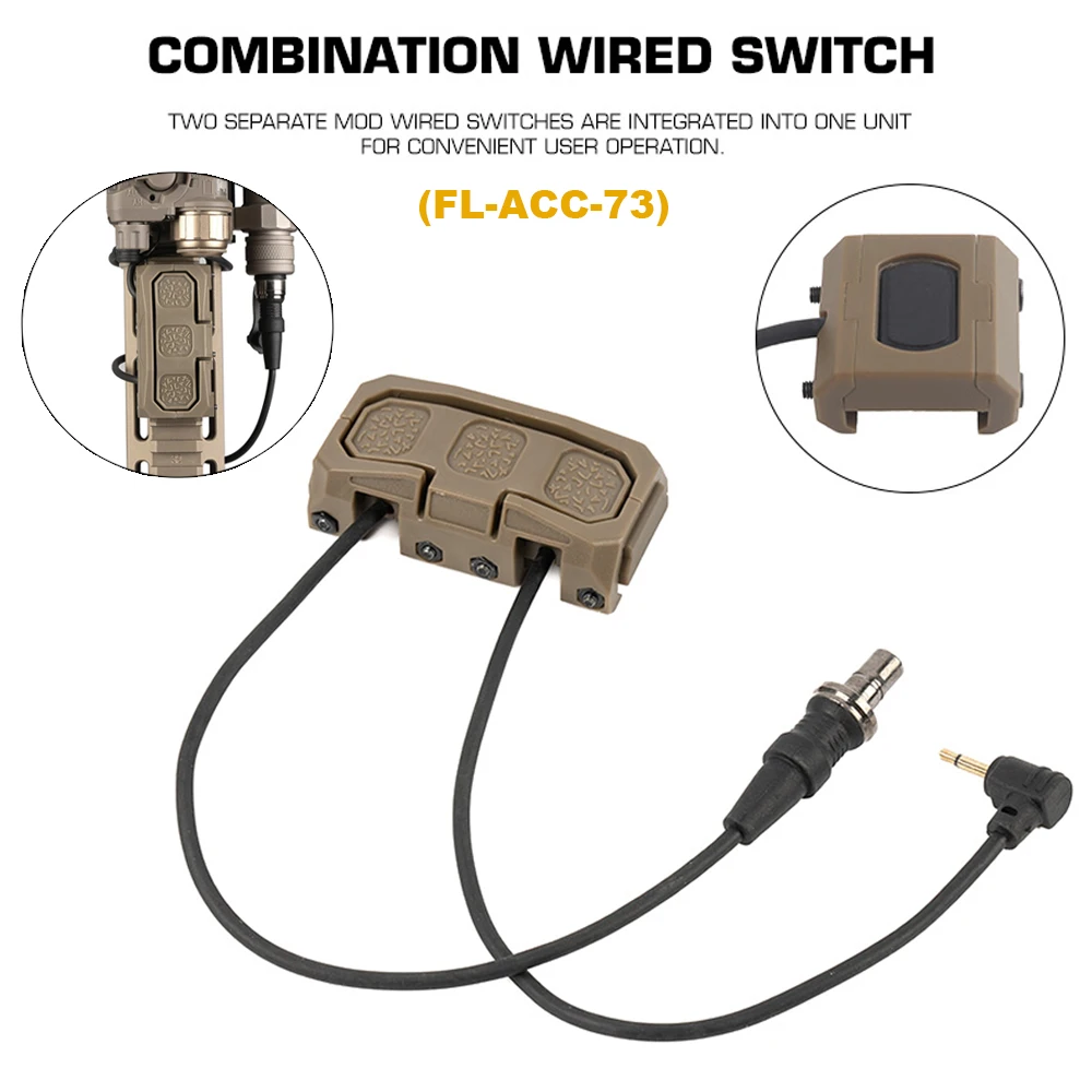 Interruptor táctico Airsoft – Adaptador botón remoto presión ligera MOD - imagen 4