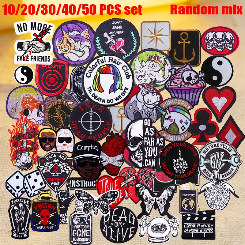 Parche termoadhesivo bordado punk para chaquetas y costura - imagen 2