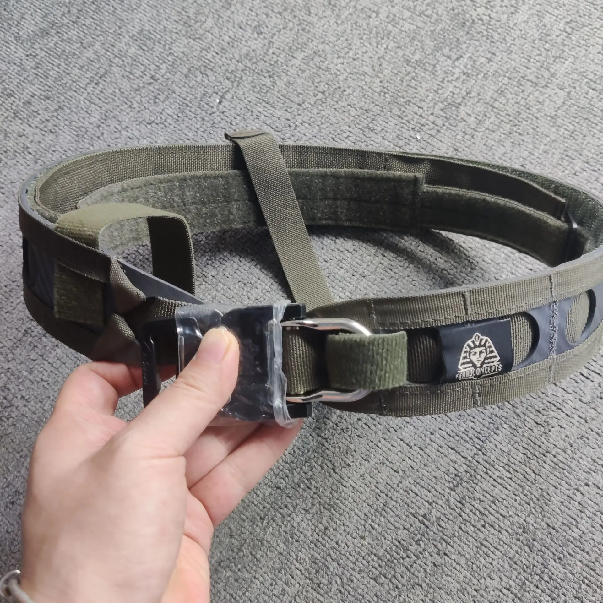 FERRO cinturón táctico MOLLE Airsoft con hebilla metal liberación rápida - imagen 4
