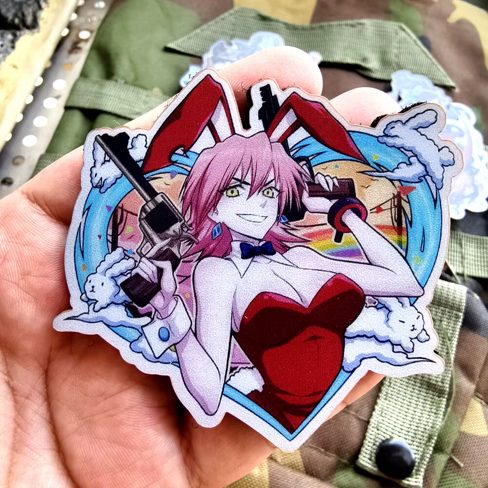 Parche táctico bordado conejita dibujos animados BOBA para ropa - imagen 5