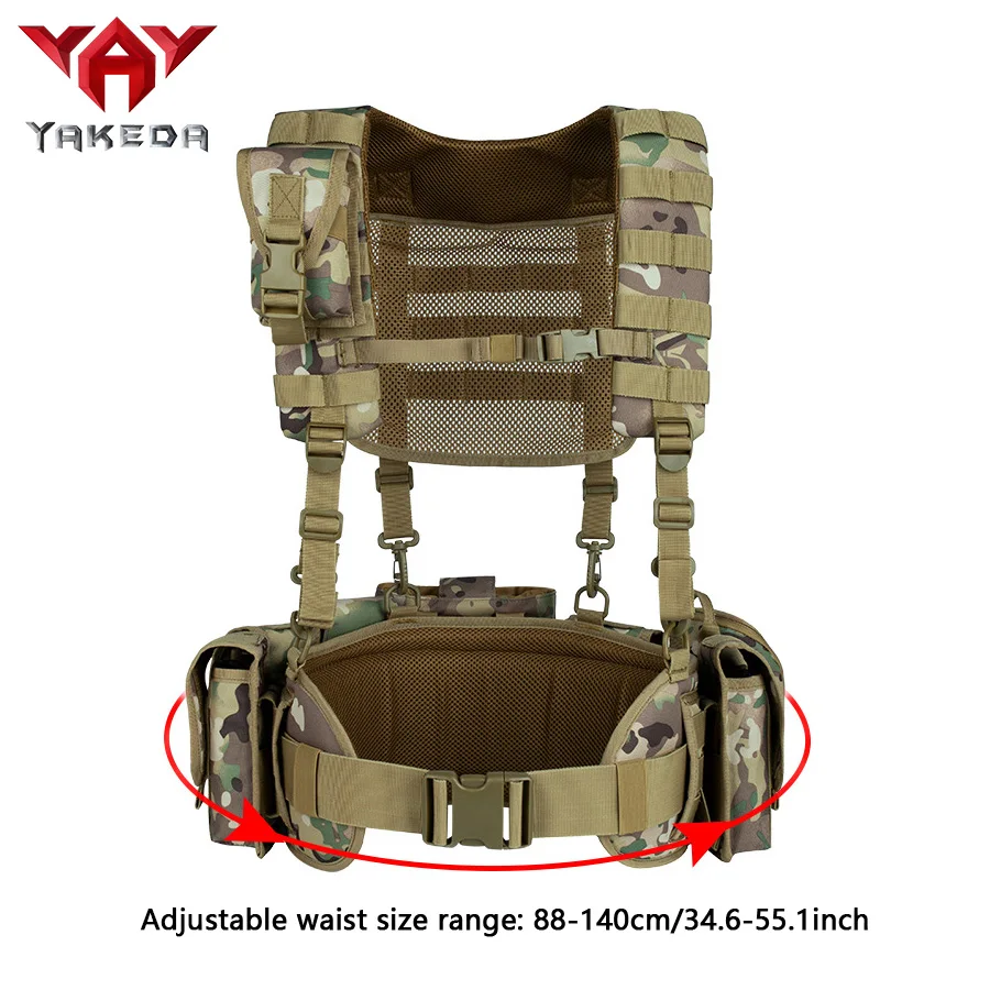 YAKEDA Chaleco de camuflaje con correa torácica para entrenamiento - imagen 5