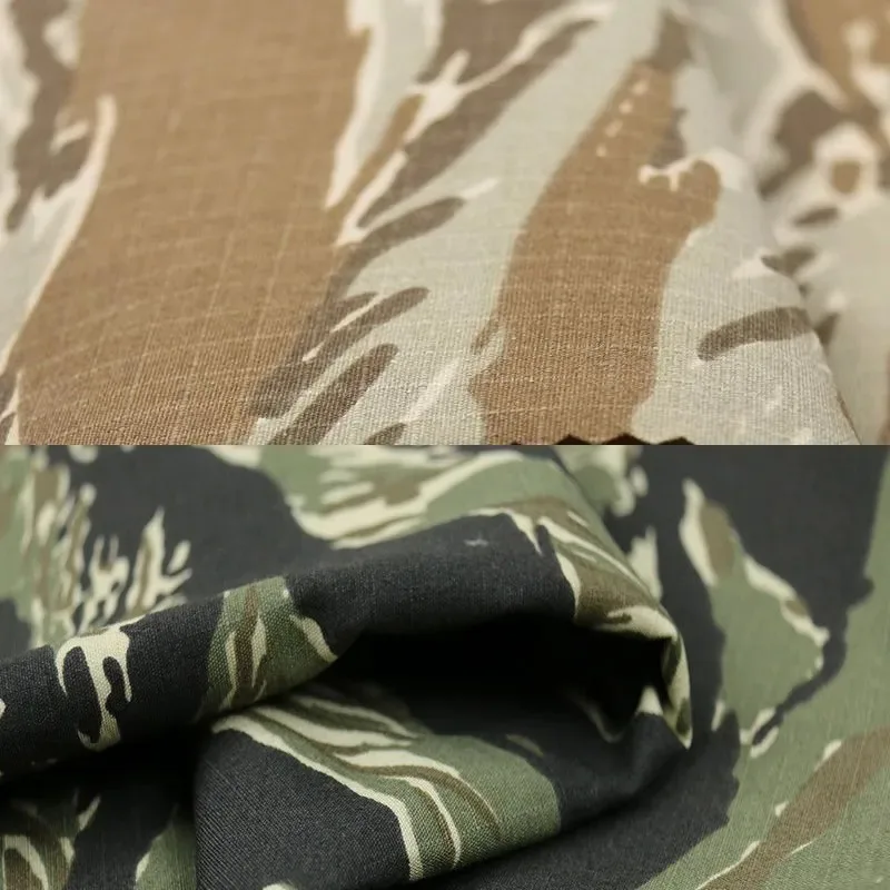 Tela Ripstop Tiger Stripe Camuflaje Militar - DIY Uniforme Táctico - imagen 2
