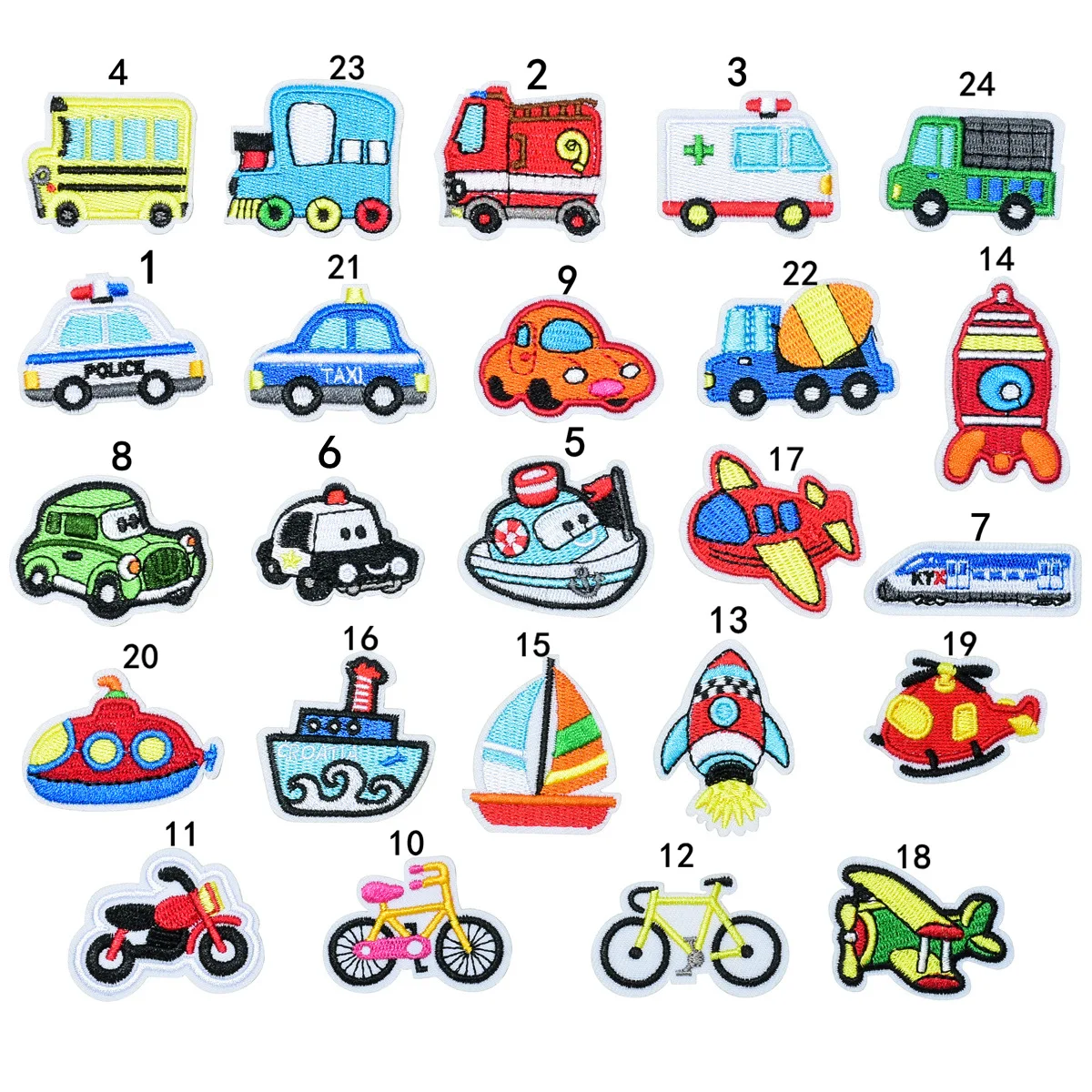 Apliques para distintos tipos de ropa infantil