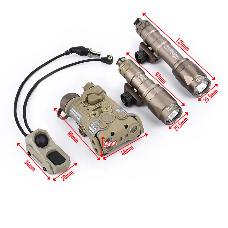Surefir NGAL L3 linterna táctica para airsoft con interruptor doble - imagen 5
