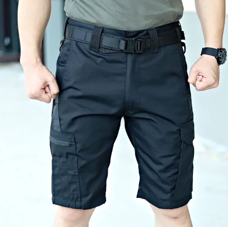 Pantalones cortos tácticos impermeables de carga camuflaje ripstop - imagen 5