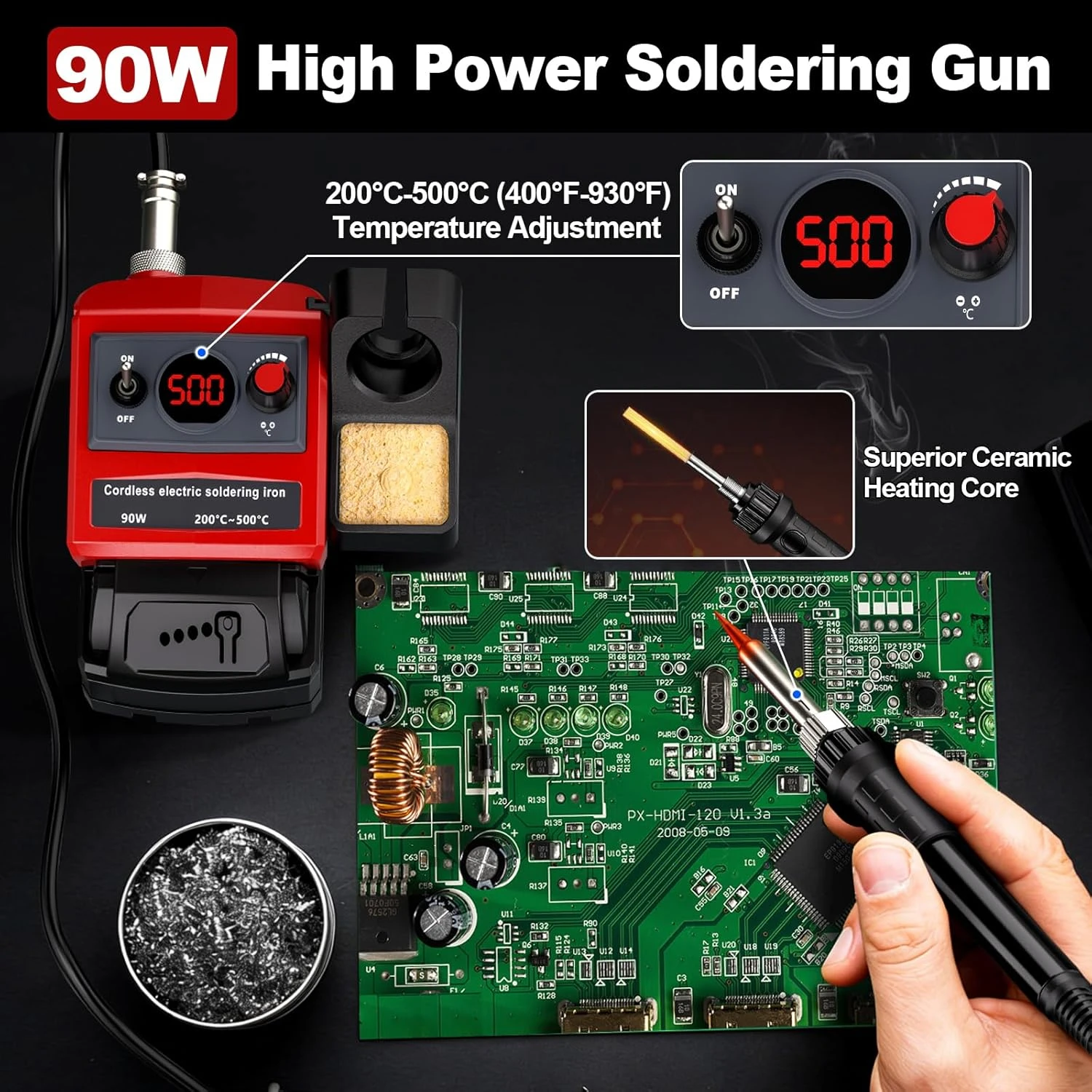 Estación Soldadura Inalámbrica 90W Milwaukee 18V - 5 Puntas - imagen 5