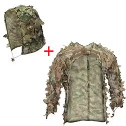 Traje Ghillie CS camuflaje caza airsoft transpirable resistente