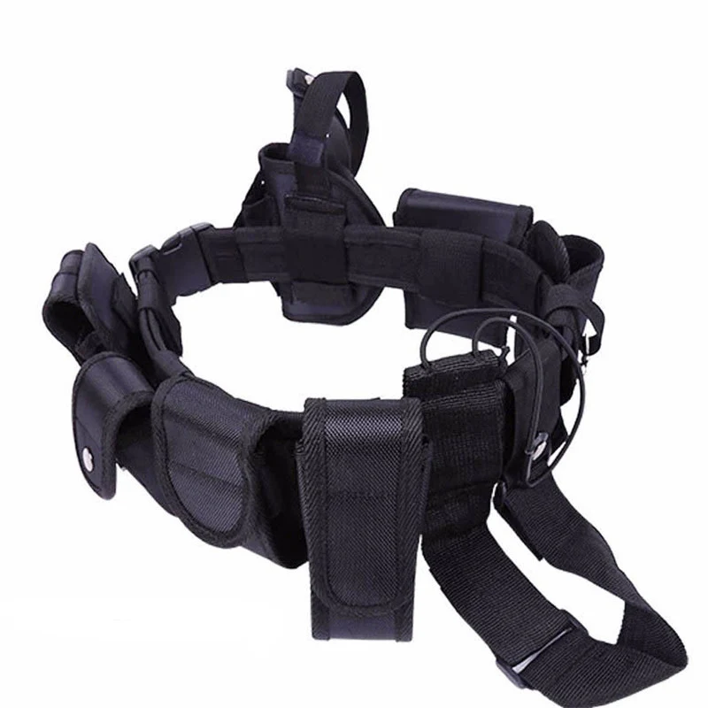 Funda táctica para pistola con correas MOLLE y linterna - imagen 5