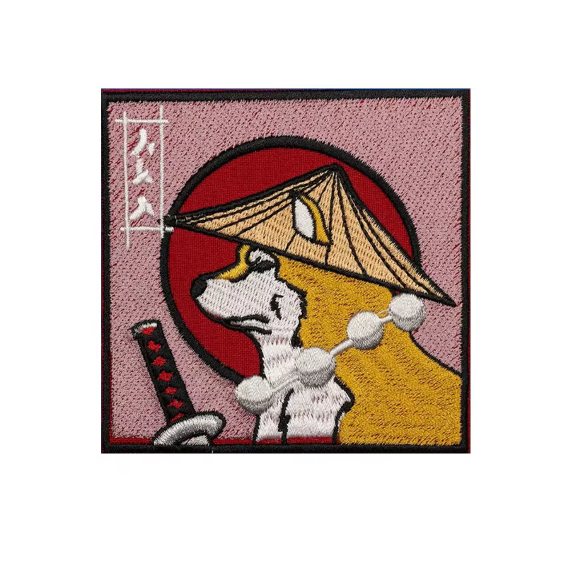 Parche táctico bordado samurái japonés para chaqueta MOLLE - imagen 3