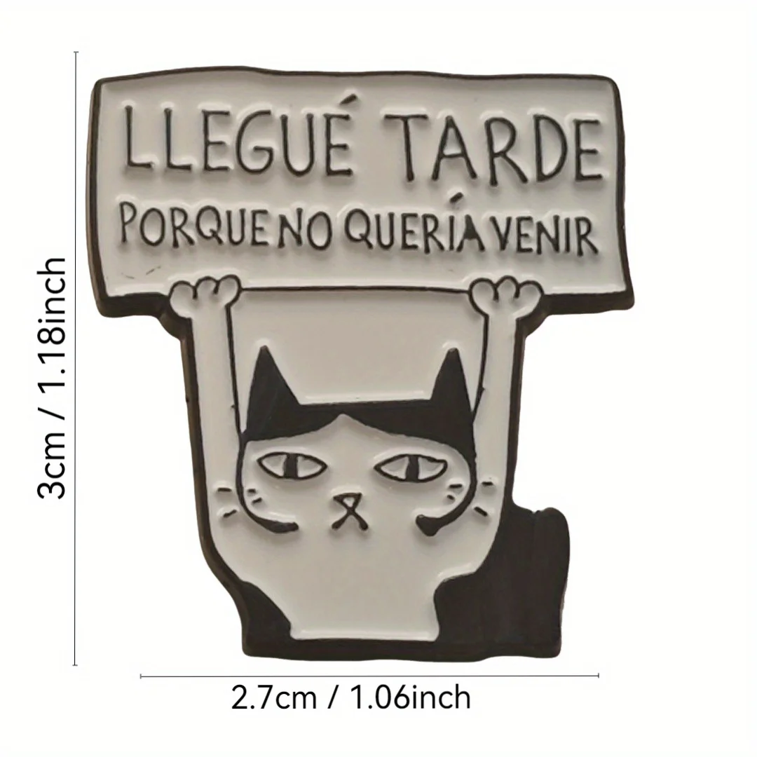 Broche táctico metálico de gato para chaqueta y mochila - imagen 2