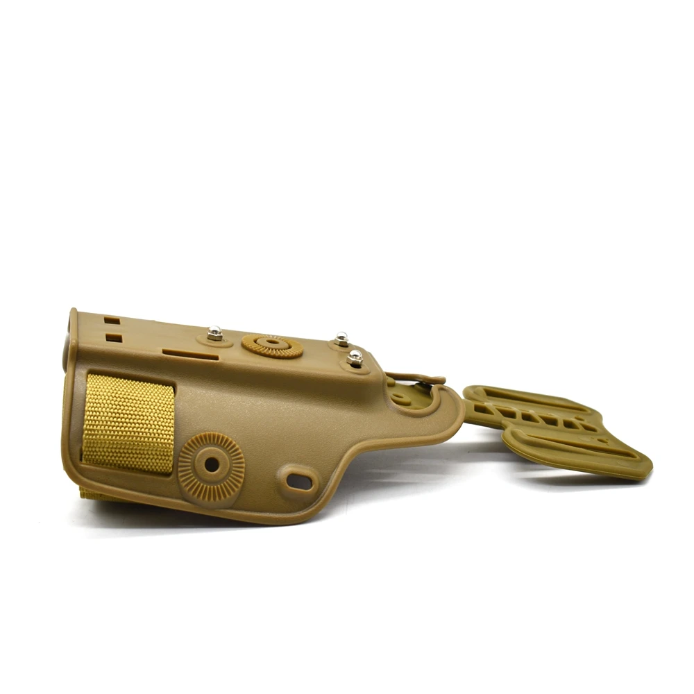 Plataforma táctica de pierna para pistola, color bronce MOLLE - imagen 3
