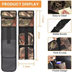 Organizador táctico universal para respaldo asiento coche soporte rifle