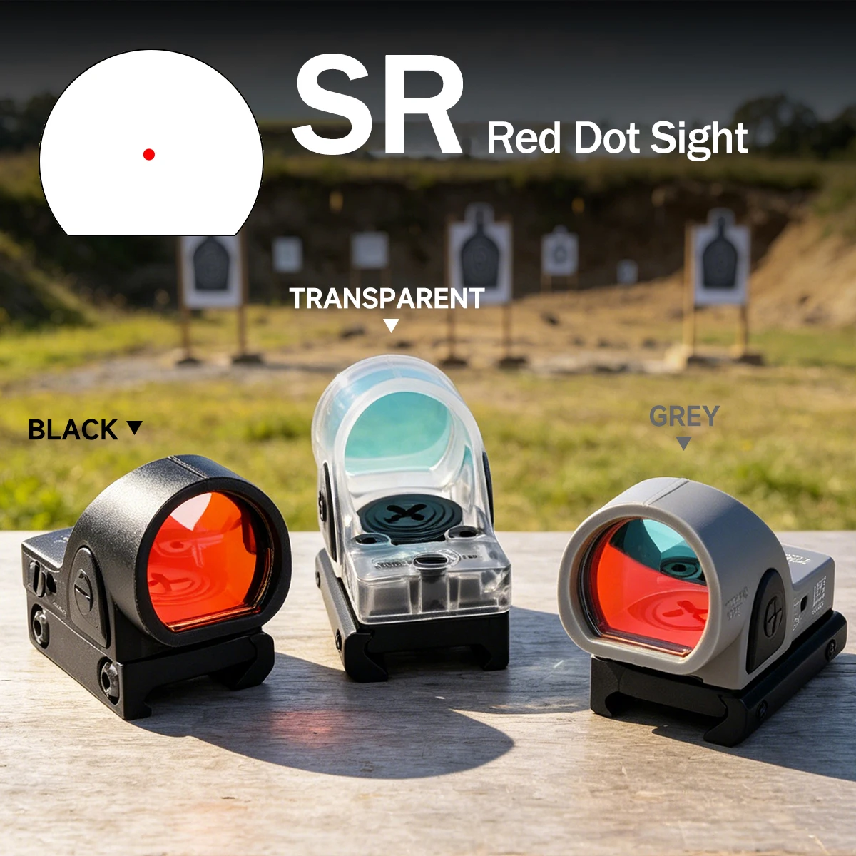 Mira reflex SR* mini Red Dot con riel Picatinny - imagen 4