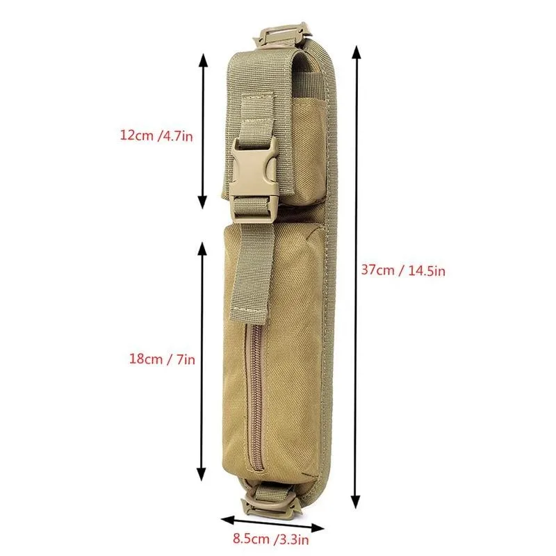 Bolsa táctica MOLLE EDC resistente – Portaherramientas y linterna - imagen 4