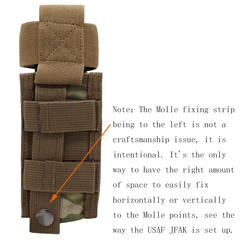 Bolsa torniquete táctico MOLLE con soporte TQ kit trauma EMT - imagen 5