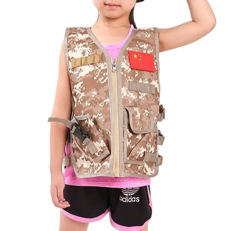 Chaleco táctico camuflaje infantil – Uniforme militar para niños - imagen 2