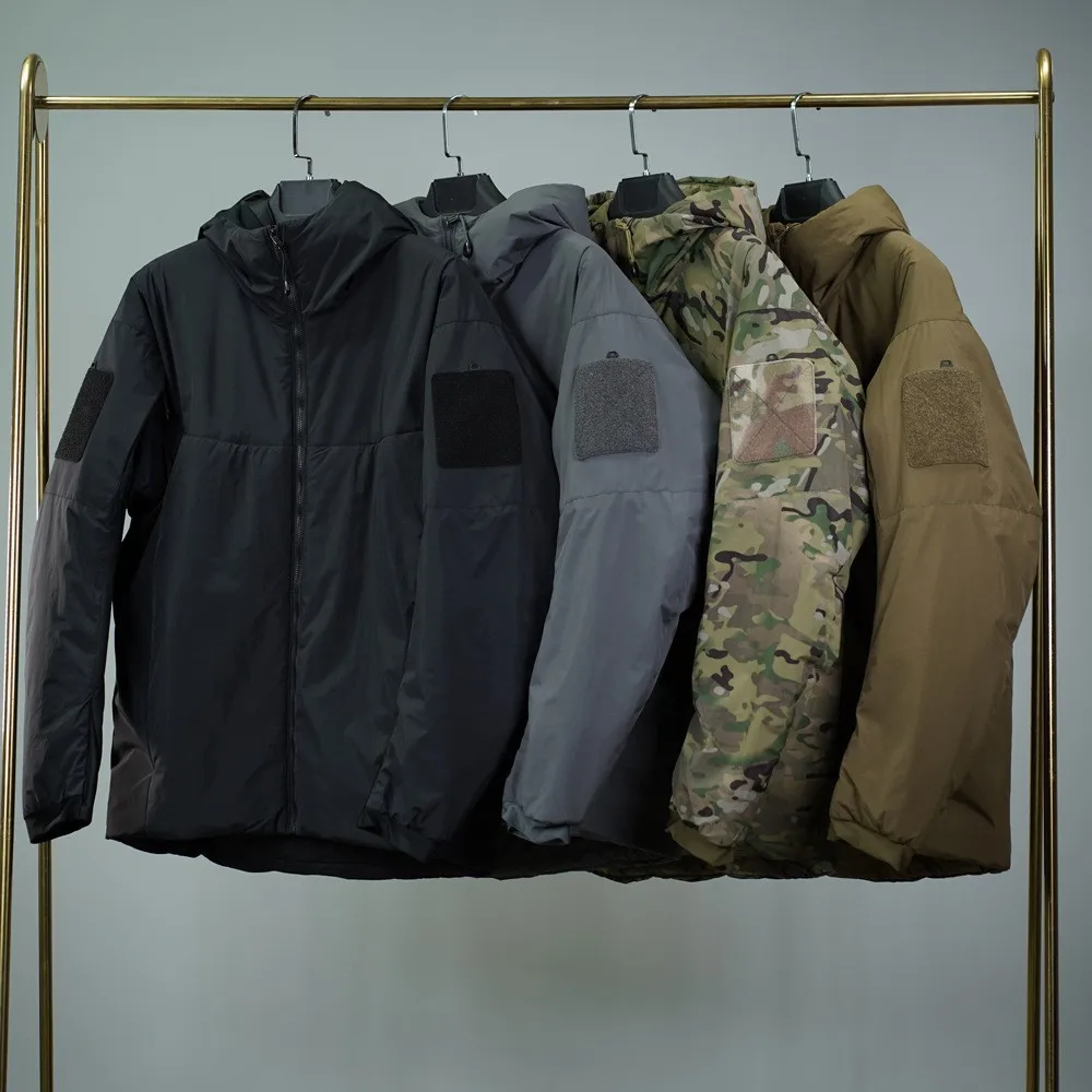 Chaqueta táctica ligera cortavientos cálida con capucha invierno - imagen 2