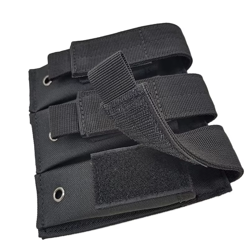 Bolsa táctica MOLLE triple portacargadores para M4, AR15 y AK47 - imagen 4