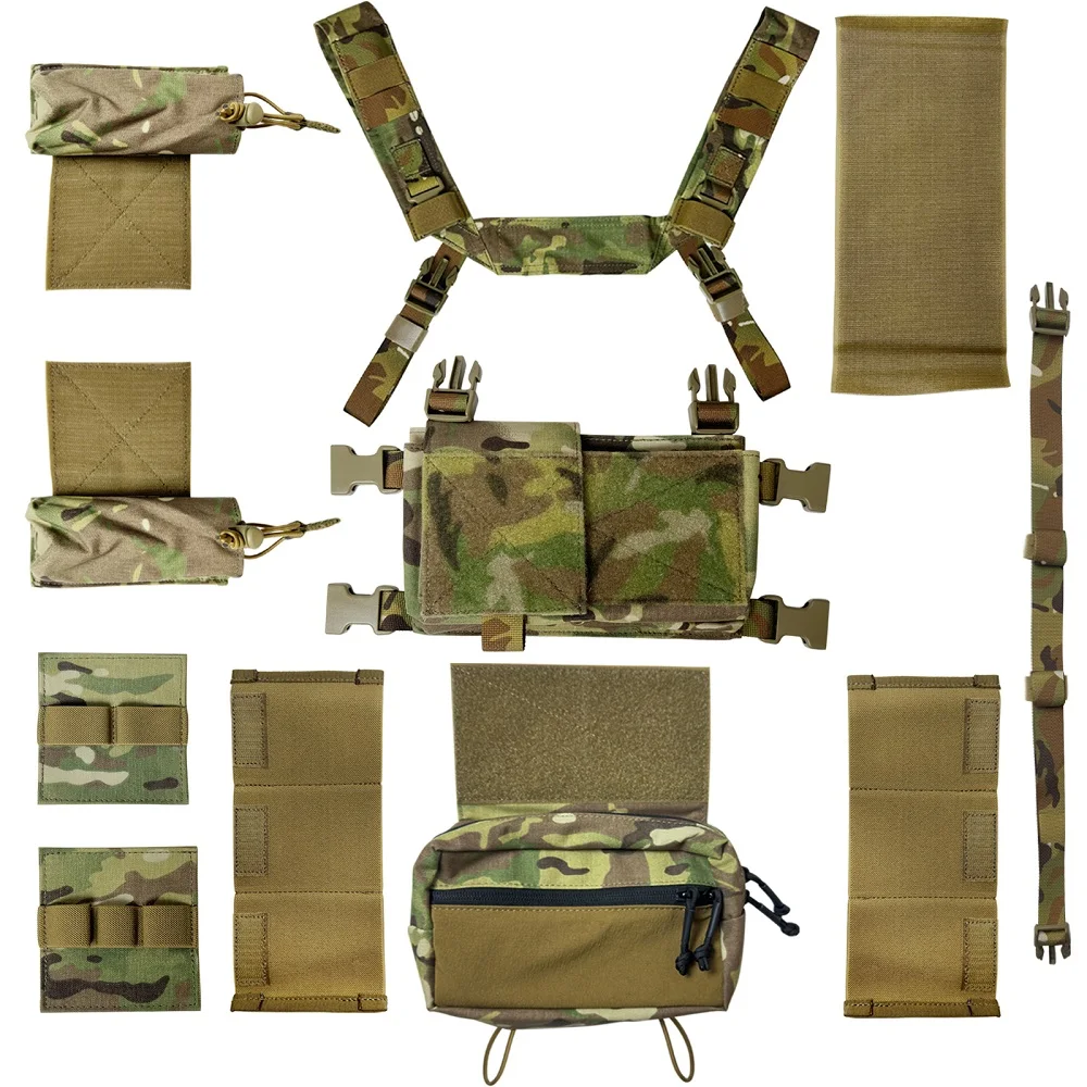 EmersonGear MK4 chaleco táctico multifunción SS nailon 500D con expansión Bellyband - imagen 5