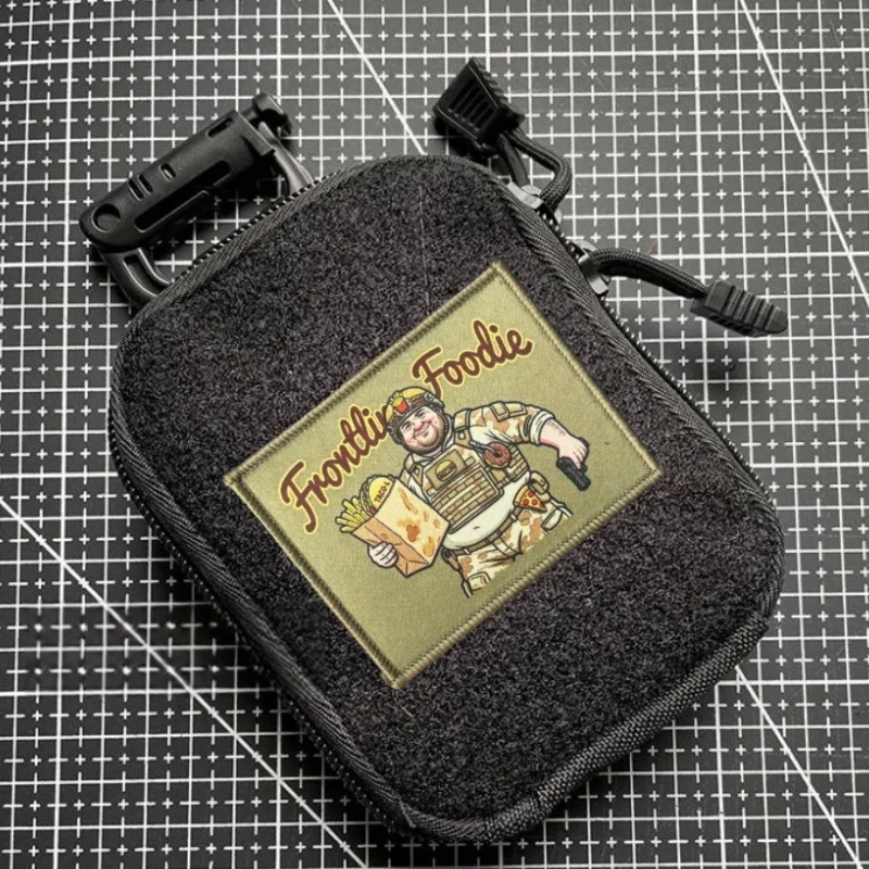 Frontline Foodie Parche táctico insignia impresa velcro gancho-bucle - imagen 2