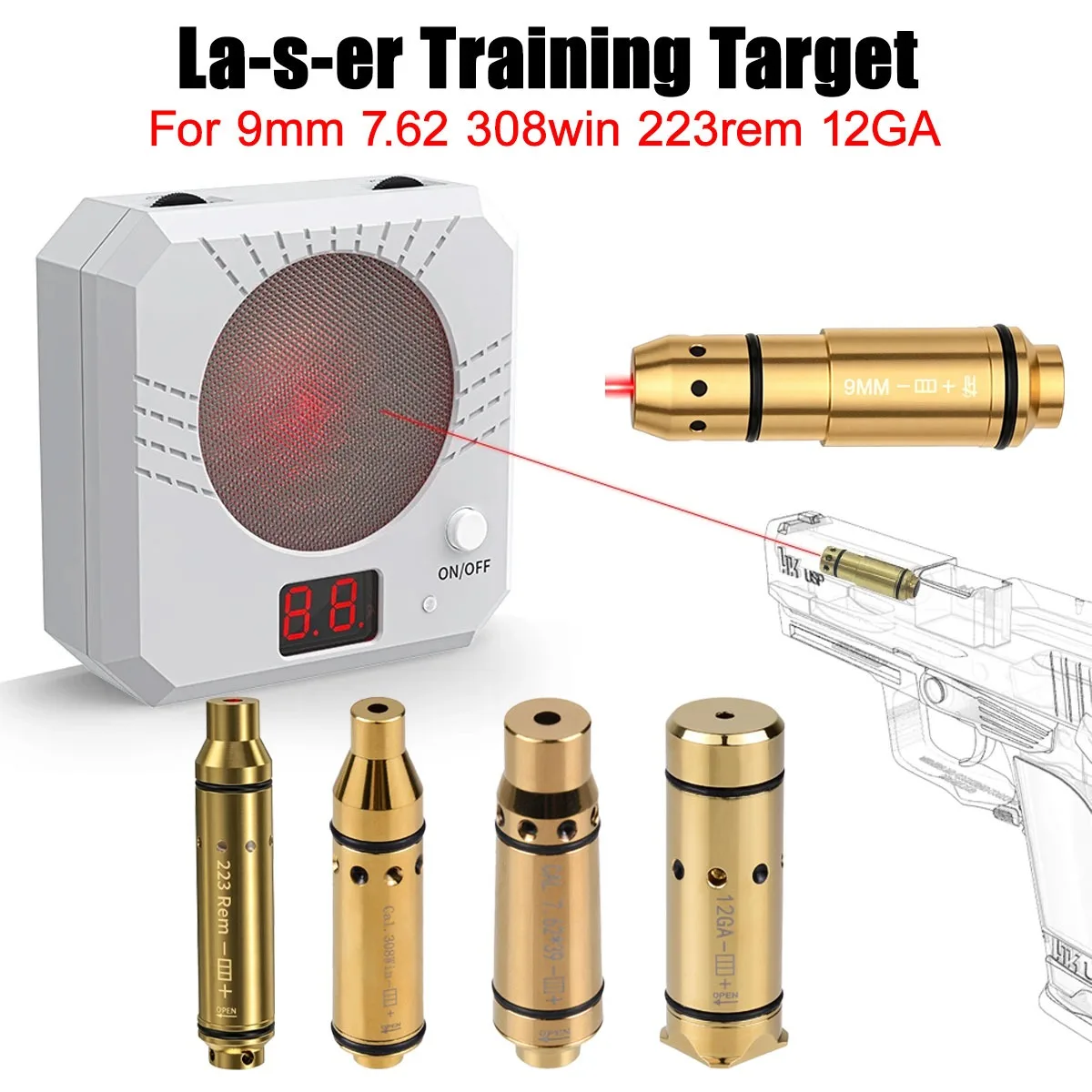 Entrenador de tiro en seco con láser y objetivo electrónico - imagen 3