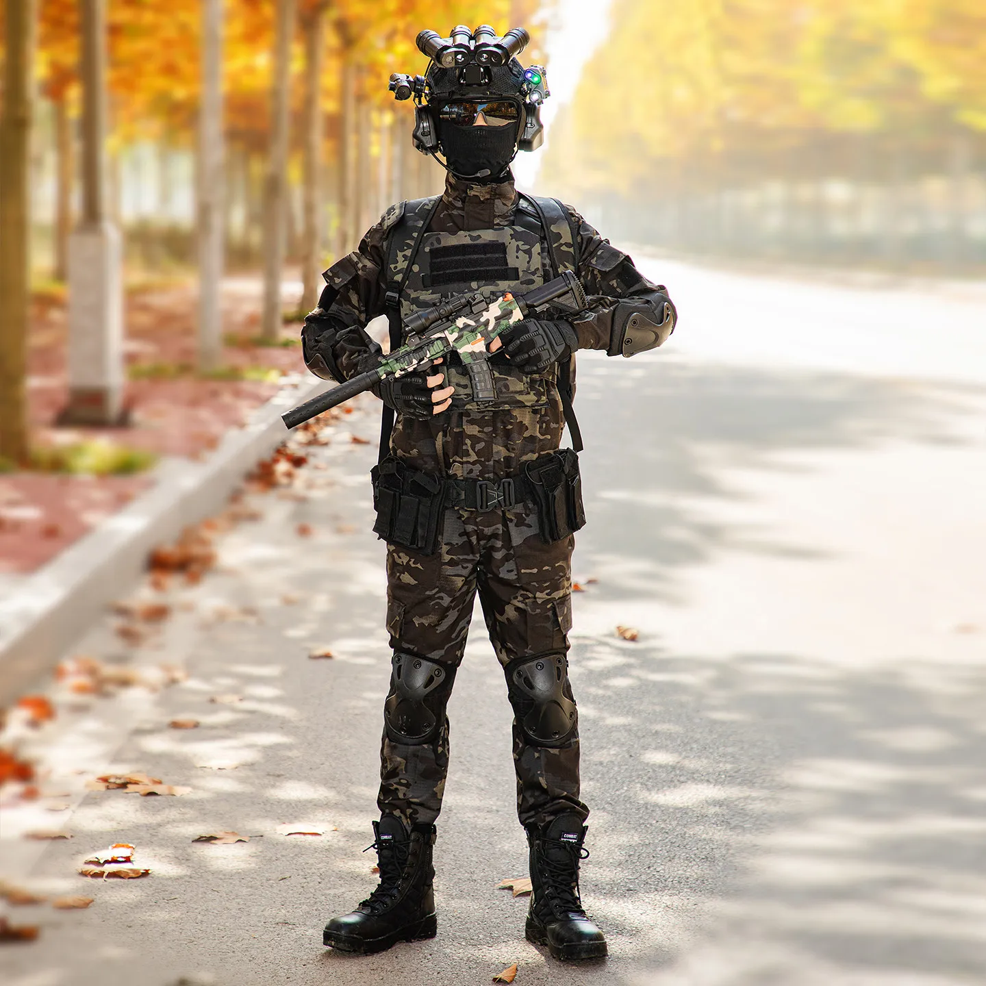 Uniforme táctico infantil camuflaje en algodón manga larga - imagen 5