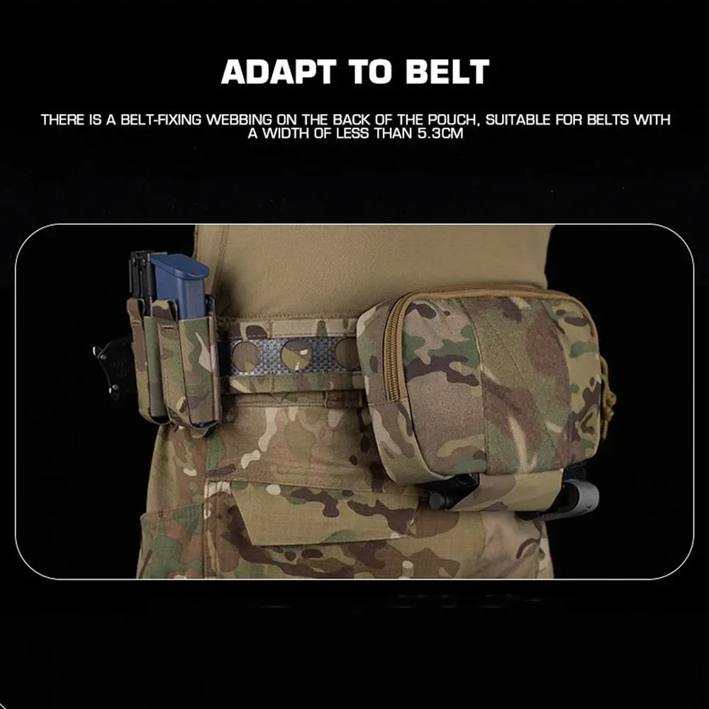 Bolsa táctica de descarga abdominal para portaplacas y chaleco de caza - imagen 4
