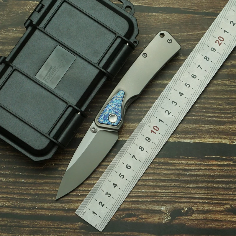 Rattlesnake Mini F03 cuchillo plegable M390 con mango titanio - imagen 5