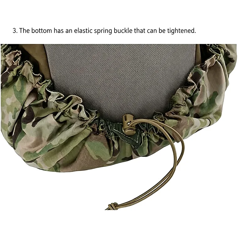 Funda impermeable mochila táctica reversible, protector lluvia - imagen 3
