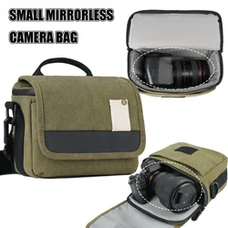 Bolso de cámara sin espejo portátil con bandolera protectora