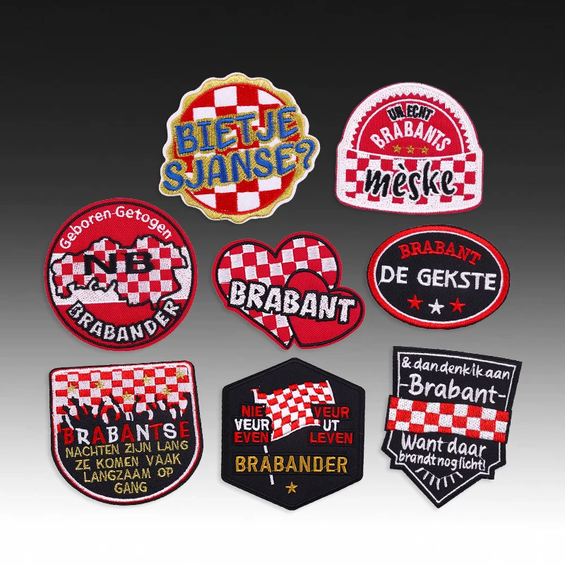 Emblema Brabant parche bordado para planchar Carnaval Países Bajos