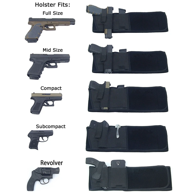 Funda táctica oculta portátil para pistola compacta con cinturón - imagen 4
