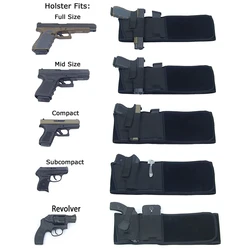 Funda táctica oculta portátil para pistola compacta con cinturón