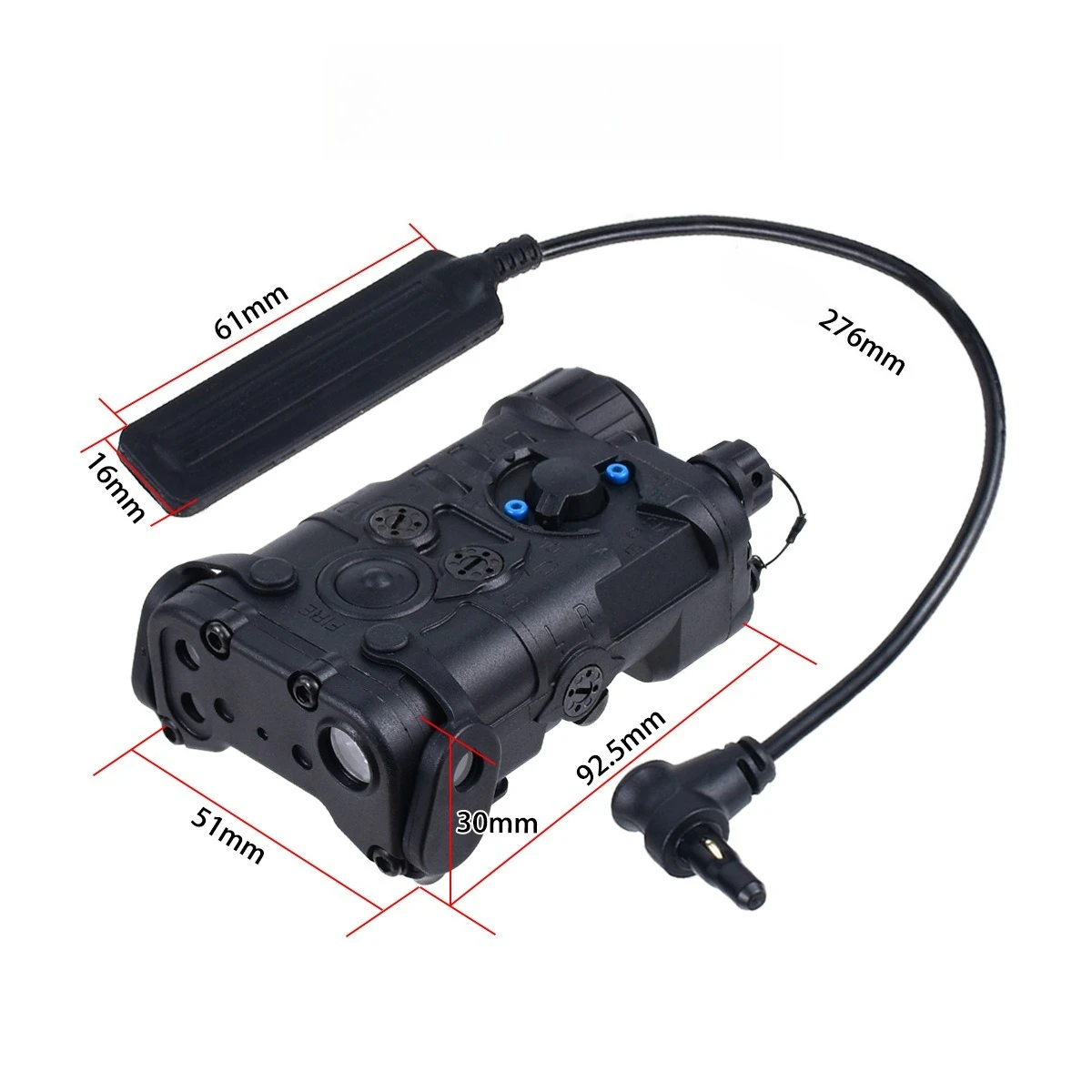 NGAL L3 Mira Láser Táctica Rojo/Verde, IR y Picatinny con LED - imagen 3
