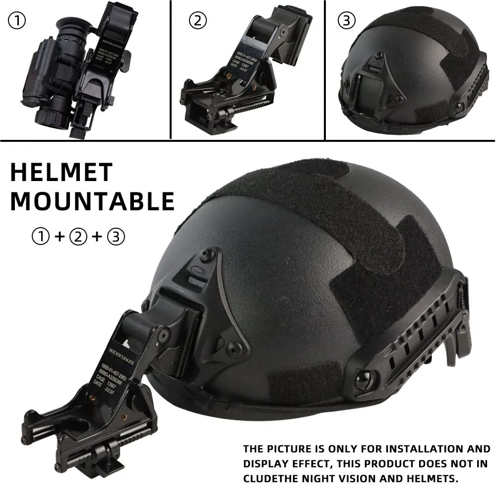 PVS-14 Monocular visión nocturna táctico para casco MICH FAST - imagen 3