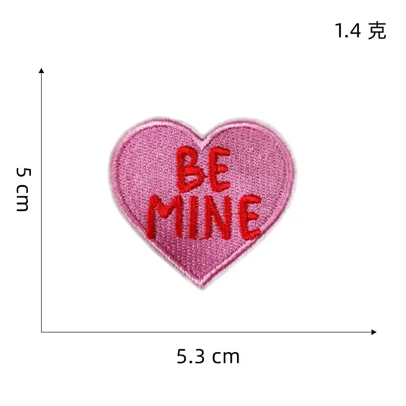 Cutie Parche termoadhesivo bordado corazón XOXO para camisetas