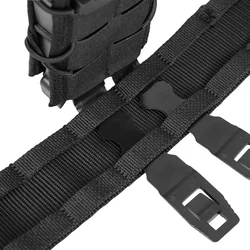 Cinturón táctico MOLLE de nailon con corte láser para exteriores