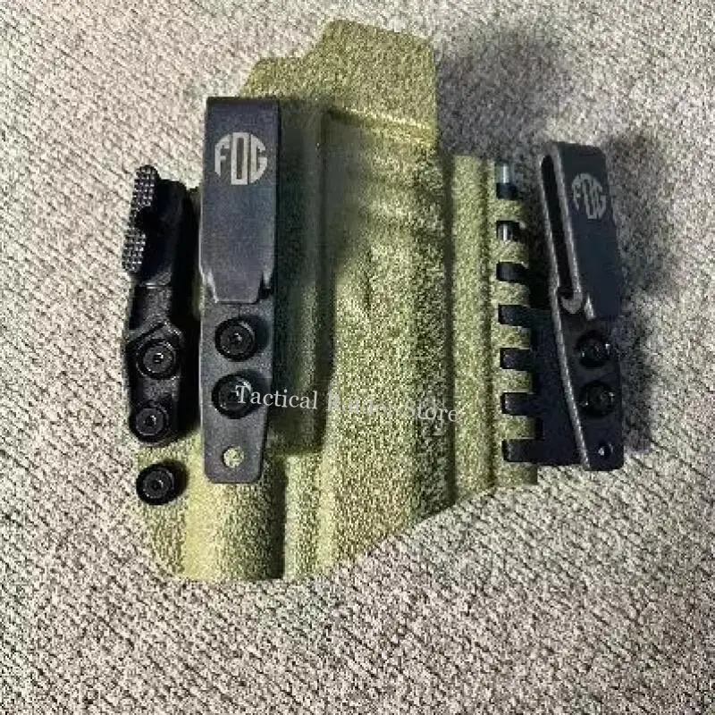 Funda táctica IWB de cuero oculta ligera con rodamientos de acción rápida - imagen 3