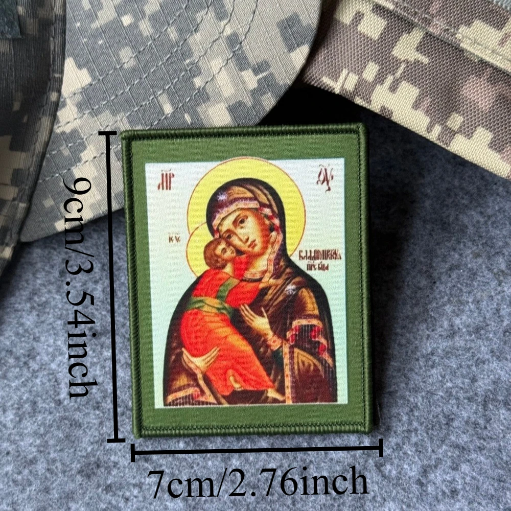 Parche táctico militar Vladimir Madre de Dios velcro gancho bucle - imagen 4