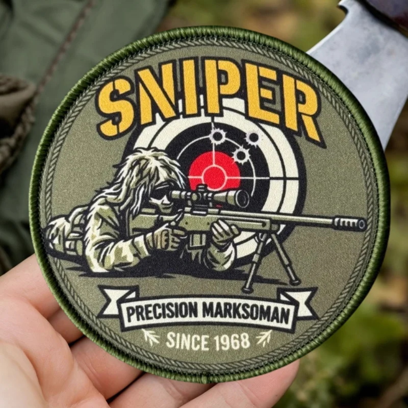 Parches tácticos SNIPER Chevron para chalecos, gorras y mochilas - imagen 3