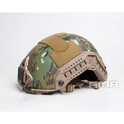 FMA casco táctico verde con forro ajustable y compatibilidad Picatinny